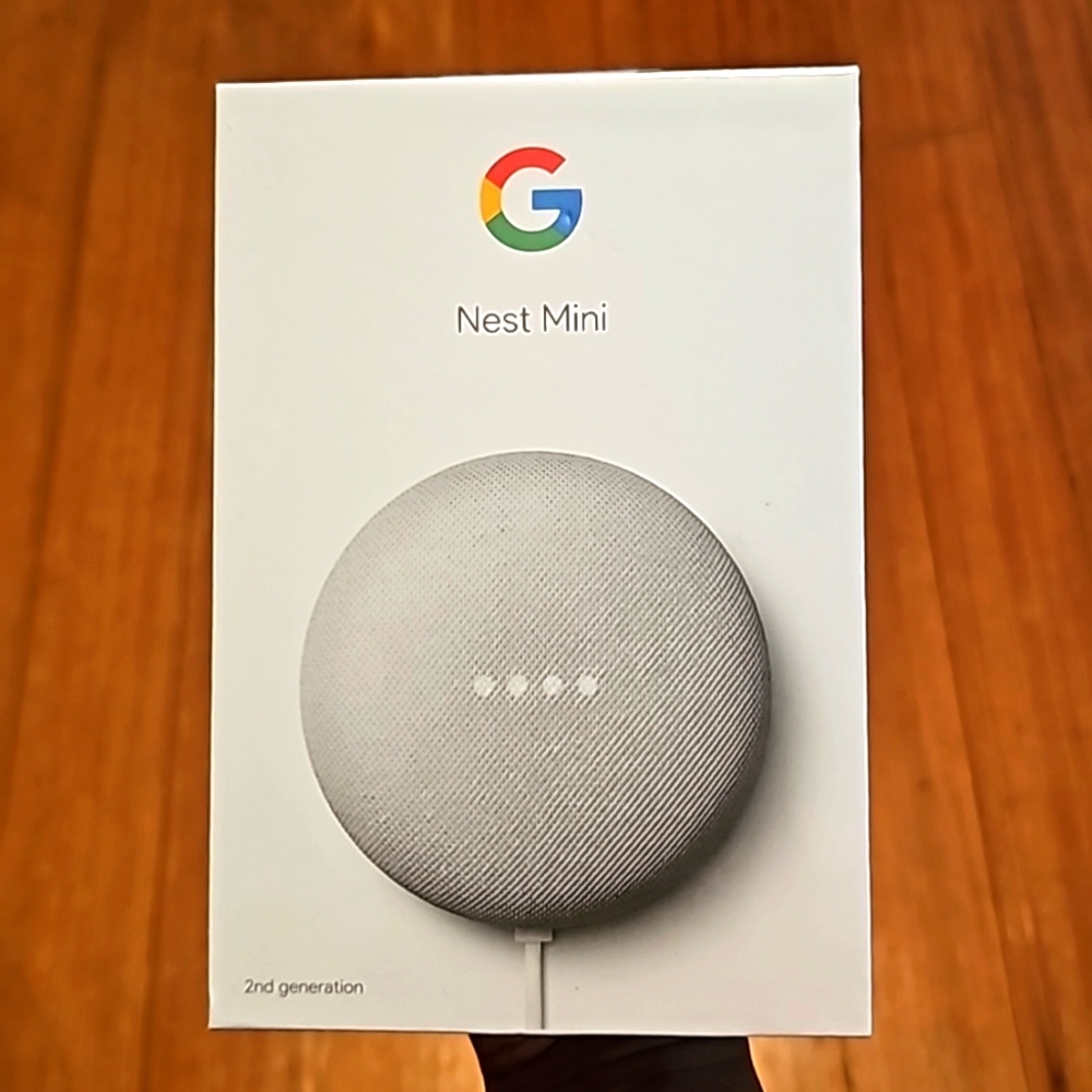 Google Nest Mini Chalk smart speaker